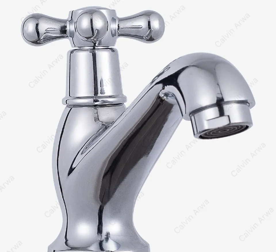 Cross-head pillar tap, chrome
