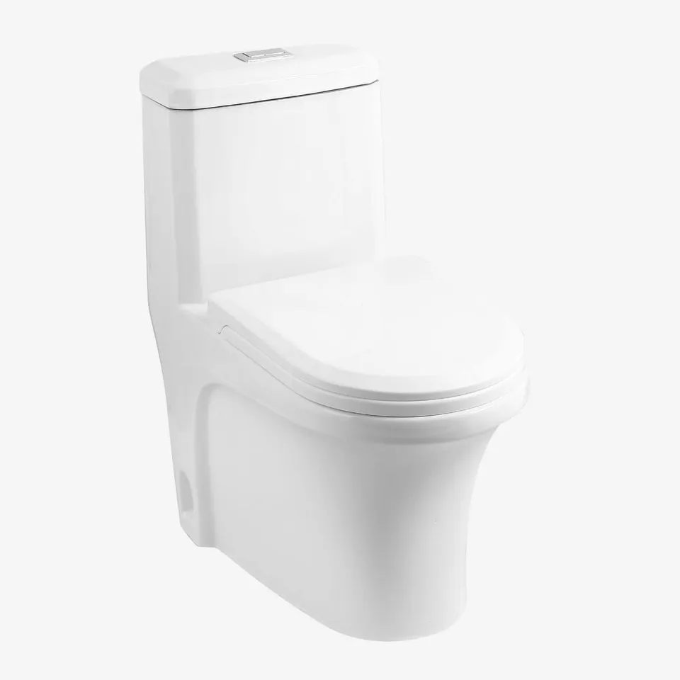 Frencia one-piece toilet, round